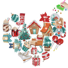 Load image into Gallery viewer, 2PCS Christmas Gem Art DIY Craft Kit Diamond Painting Sticker (Xmas Goods)
