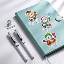 Load image into Gallery viewer, 2PCS Christmas Gem Art DIY Craft Kit Diamond Painting Sticker (Xmas Snowman)
