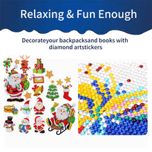 Load image into Gallery viewer, 2PCS Christmas Gem Art DIY Craft Kit Diamond Painting Sticker (Santa)
