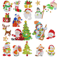 Load image into Gallery viewer, 2PCS Christmas Gem Art DIY Craft Kit Diamond Painting Sticker (Xmas is Coming)
