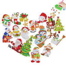 Load image into Gallery viewer, 2PCS Christmas Gem Art DIY Craft Kit Diamond Painting Sticker (Xmas is Coming)
