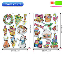 Load image into Gallery viewer, 2PCS Christmas Gem Art DIY Craft Kit Diamond Painting Sticker (Xmas Element)
