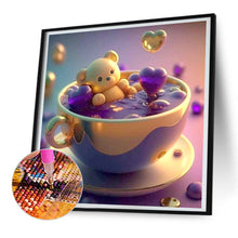 Load image into Gallery viewer, Diamond Painting - Full Round - teacup bear (30*30CM)
