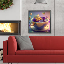 Load image into Gallery viewer, Diamond Painting - Full Round - teacup bear (30*30CM)
