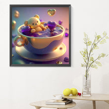 Load image into Gallery viewer, Diamond Painting - Full Round - teacup bear (30*30CM)
