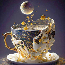 Load image into Gallery viewer, Diamond Painting - Full Round - starry sky tea cup (30*30CM)
