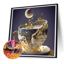 Load image into Gallery viewer, Diamond Painting - Full Round - starry sky tea cup (30*30CM)

