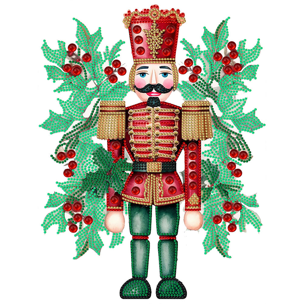 Diamond Painting - Partial Special Shaped - Christmas Nutcracker (30*40CM)