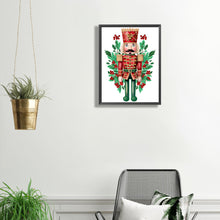 Load image into Gallery viewer, Diamond Painting - Partial Special Shaped - Christmas Nutcracker (30*40CM)
