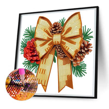 Load image into Gallery viewer, Diamond Painting - Partial Special Shaped - Christmas bow (30*30CM)
