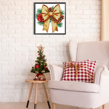 Load image into Gallery viewer, Diamond Painting - Partial Special Shaped - Christmas bow (30*30CM)
