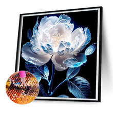 Load image into Gallery viewer, Diamond Painting - Full Round - Snow-colored peony (30*30CM)
