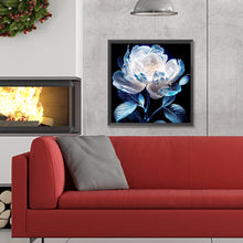 Load image into Gallery viewer, Diamond Painting - Full Round - Snow-colored peony (30*30CM)
