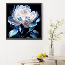 Load image into Gallery viewer, Diamond Painting - Full Round - Snow-colored peony (30*30CM)
