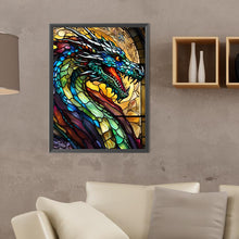 Load image into Gallery viewer, Diamond Painting - Full Round - Stained glass art dragon (30*40CM)
