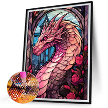 Load image into Gallery viewer, Diamond Painting - Full Round - Stained glass art dragon (30*40CM)
