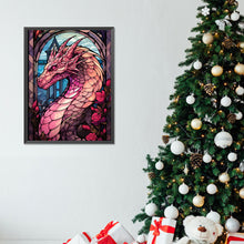 Load image into Gallery viewer, Diamond Painting - Full Round - Stained glass art dragon (30*40CM)
