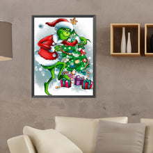 Load image into Gallery viewer, Diamond Painting - Full Round - Christmas Green Monster (30*40CM)
