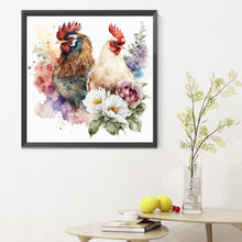 Load image into Gallery viewer, Diamond Painting - Full Round - Ink rooster (30*30CM)
