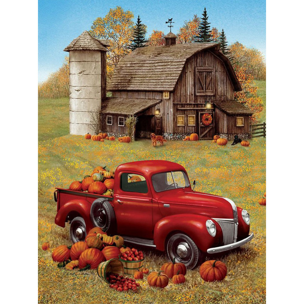 Diamond Painting - Full Round - country cabin (30*40CM)