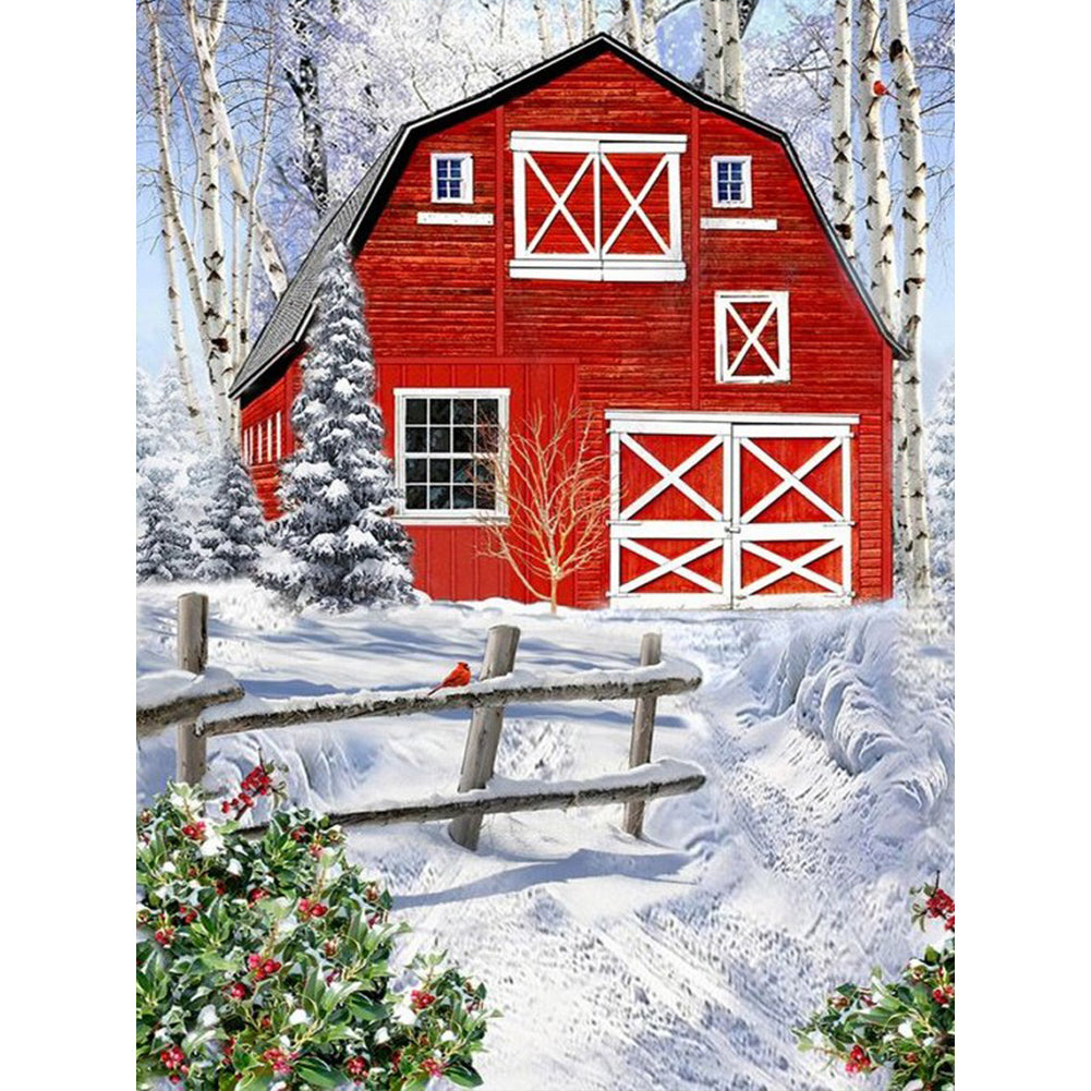 Diamond Painting - Full Round - country cabin (30*40CM)