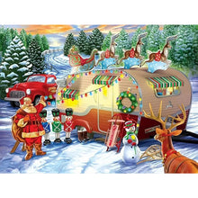 Load image into Gallery viewer, Diamond Painting - Full Round - Christmas campervan (40*30CM)
