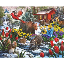 Load image into Gallery viewer, Diamond Painting - Full Square - snow village (50*40CM)
