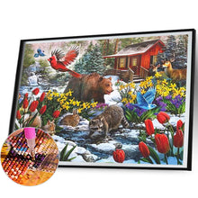 Load image into Gallery viewer, Diamond Painting - Full Square - snow village (50*40CM)
