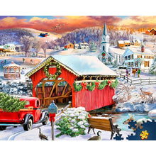 Load image into Gallery viewer, Diamond Painting - Full Square - snow village (50*40CM)
