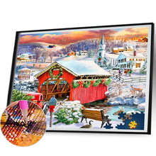 Load image into Gallery viewer, Diamond Painting - Full Square - snow village (50*40CM)
