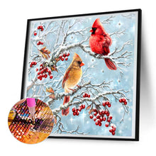 Load image into Gallery viewer, Diamond Painting - Full Round - cardinal on branch (30*30CM)
