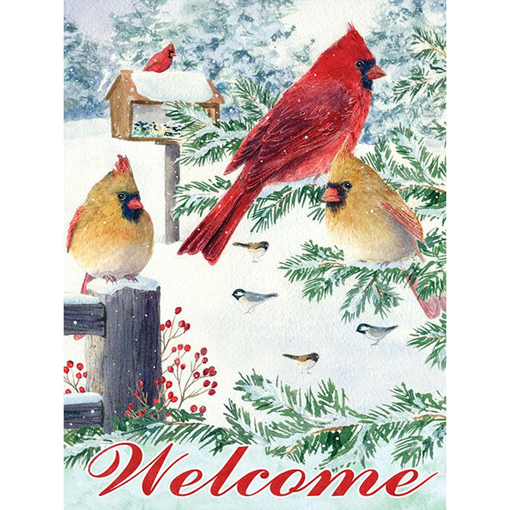 Diamond Painting - Full Round - cardinal (30*40CM)