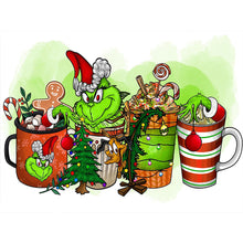 Load image into Gallery viewer, Diamond Painting - Full Round - Grinch cup drink (40*30CM)
