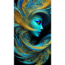 Load image into Gallery viewer, Diamond Painting - Full Square - mask blue beauty (40*70CM)
