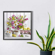 Load image into Gallery viewer, Diamond Painting - Full Square - vase on the dining table (50*50CM)
