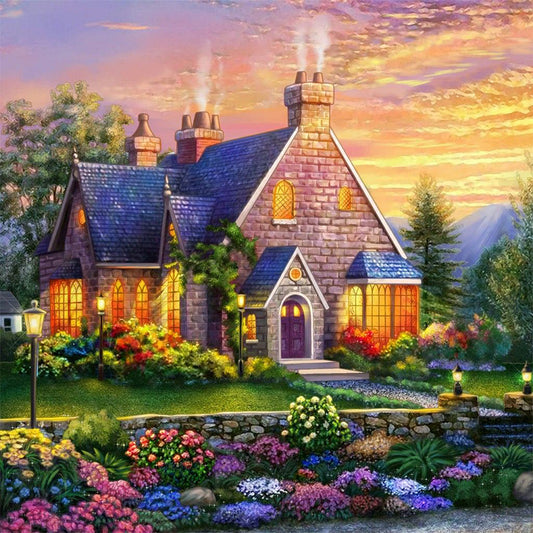 AB Diamond Painting - Full Round - country house (40*40CM)