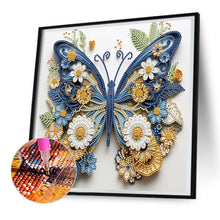 Load image into Gallery viewer, Diamond Painting - Partial Special Shaped - butterfly paper painting (30*30CM)
