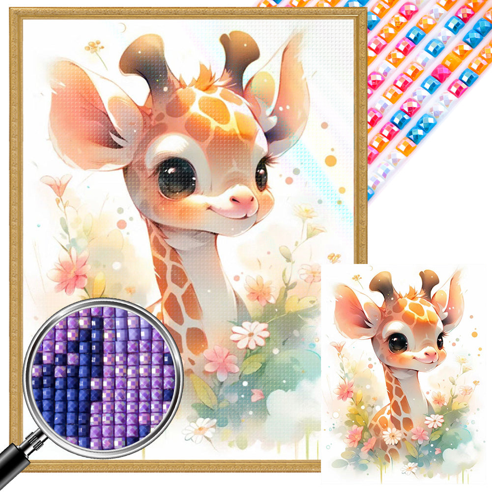 AB Diamond Painting - Full Square - giraffe (30*40CM)