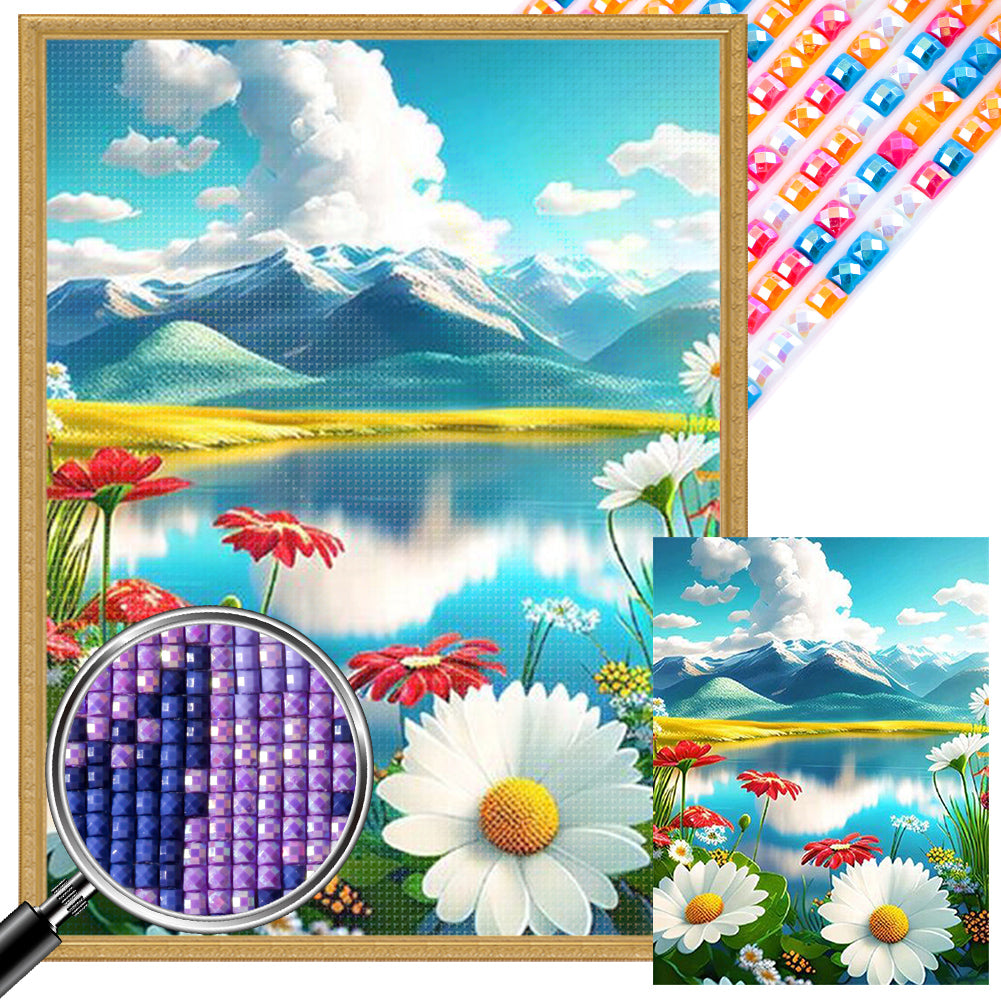 AB Diamond Painting - Full Square - flowers (30*40CM)