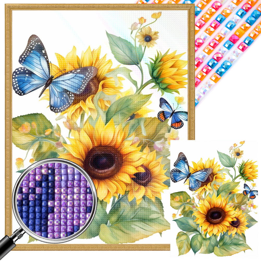 AB Diamond Painting - Full Square - flowers (30*40CM)