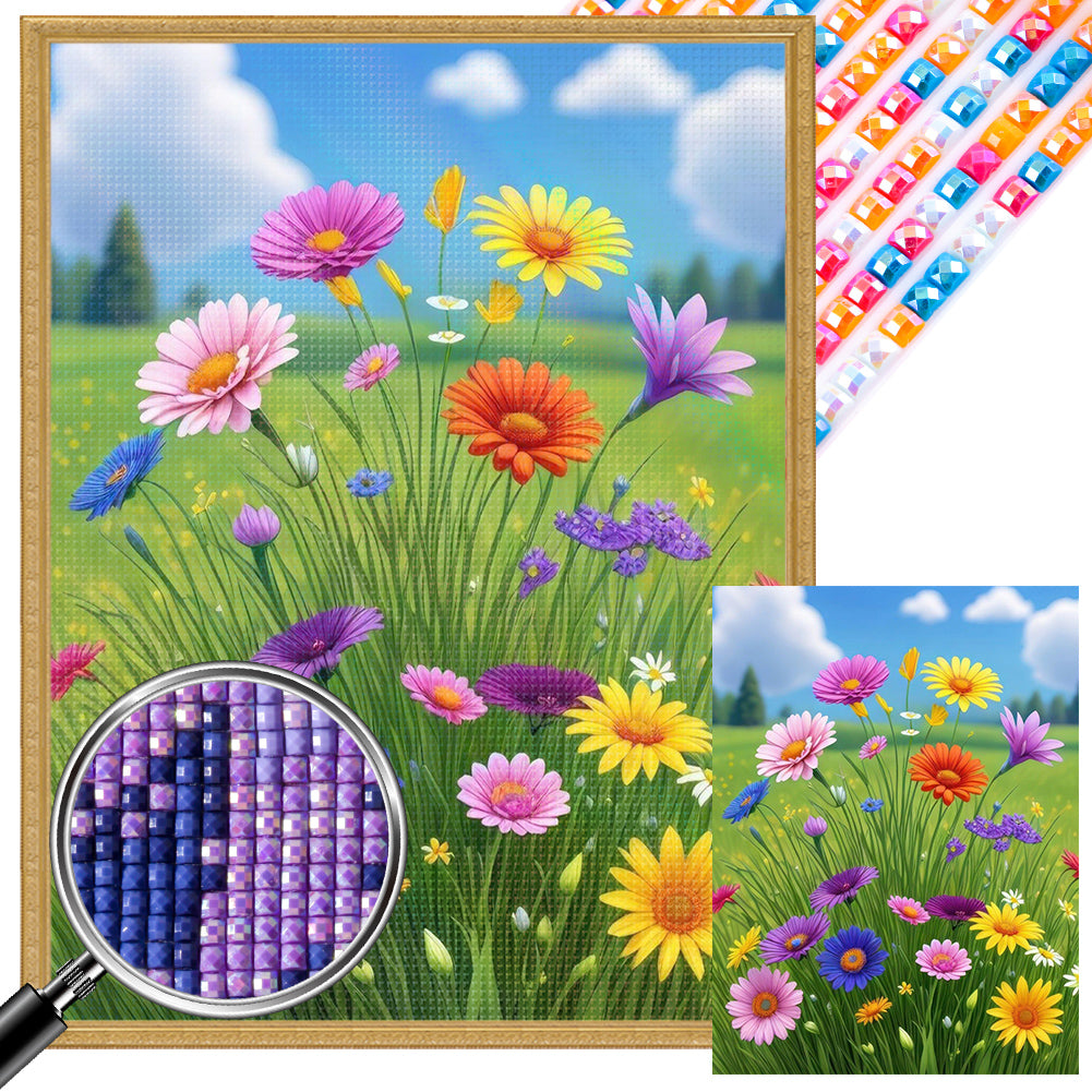 AB Diamond Painting - Full Square - flowers (30*40CM)