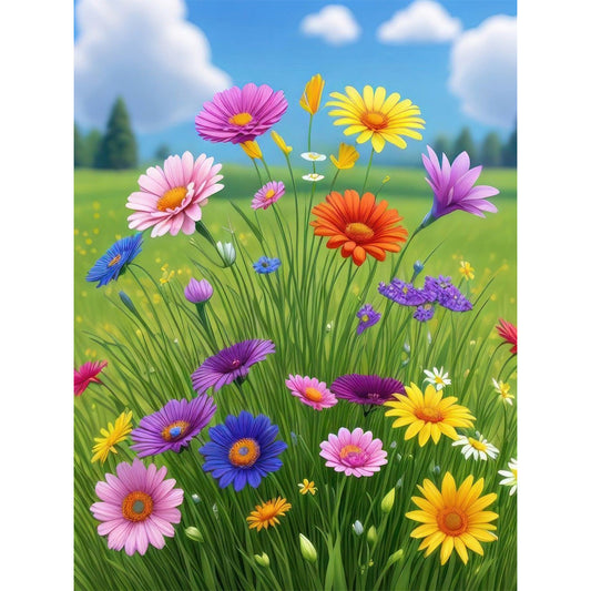 AB Diamond Painting - Full Square - flowers (30*40CM)