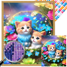 Load image into Gallery viewer, AB Diamond Painting - Full Square - kitten (40*50CM)
