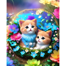 Load image into Gallery viewer, AB Diamond Painting - Full Square - kitten (40*50CM)
