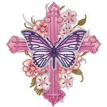Load image into Gallery viewer, Diamond Painting - Partial Special Shaped - butterfly cross (30*30CM)
