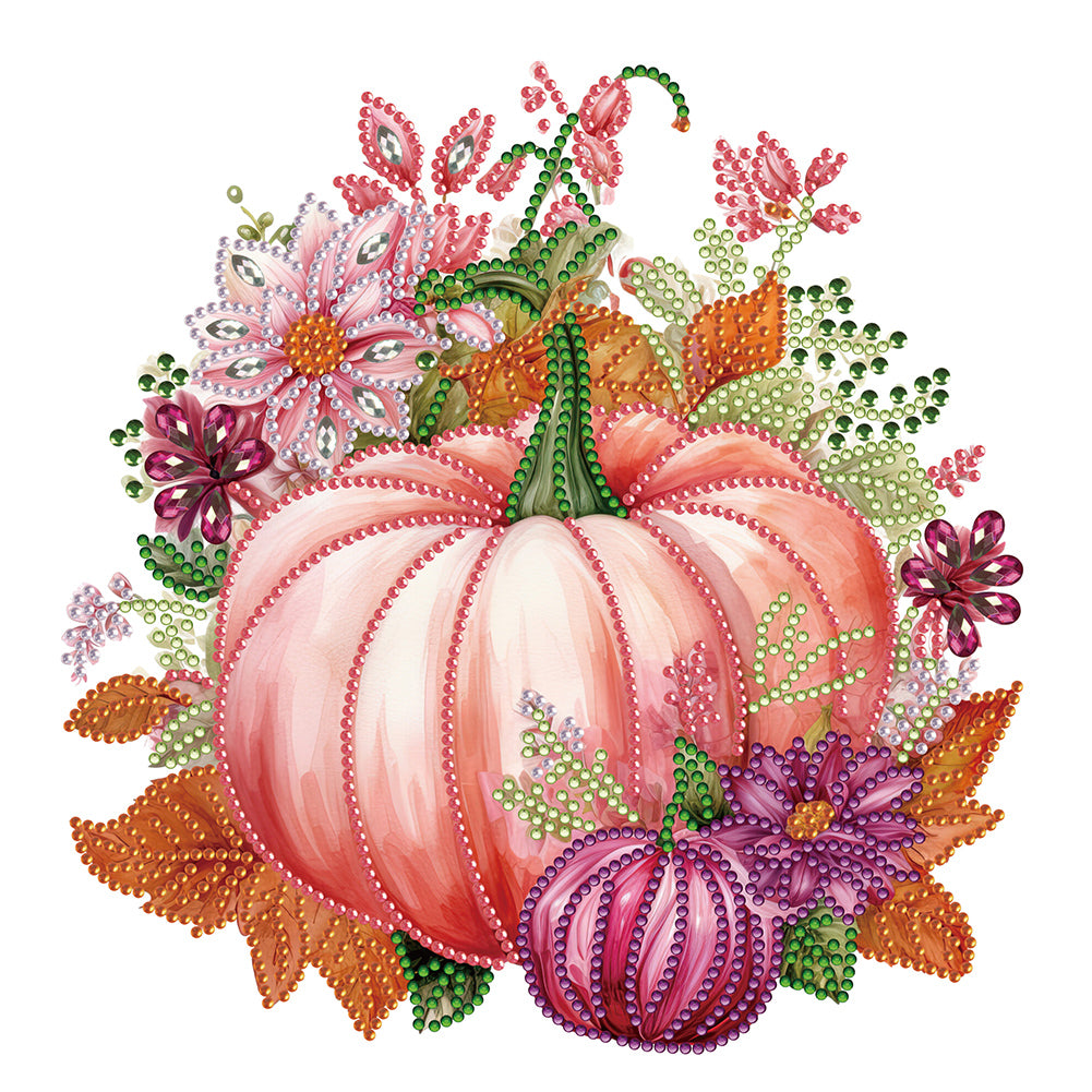 Diamond Painting - Partial Special Shaped - autumn pumpkin (30*30CM)