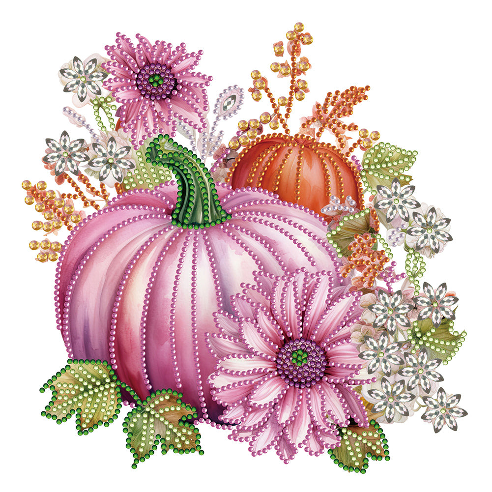 Diamond Painting - Partial Special Shaped - autumn pumpkin (30*30CM)