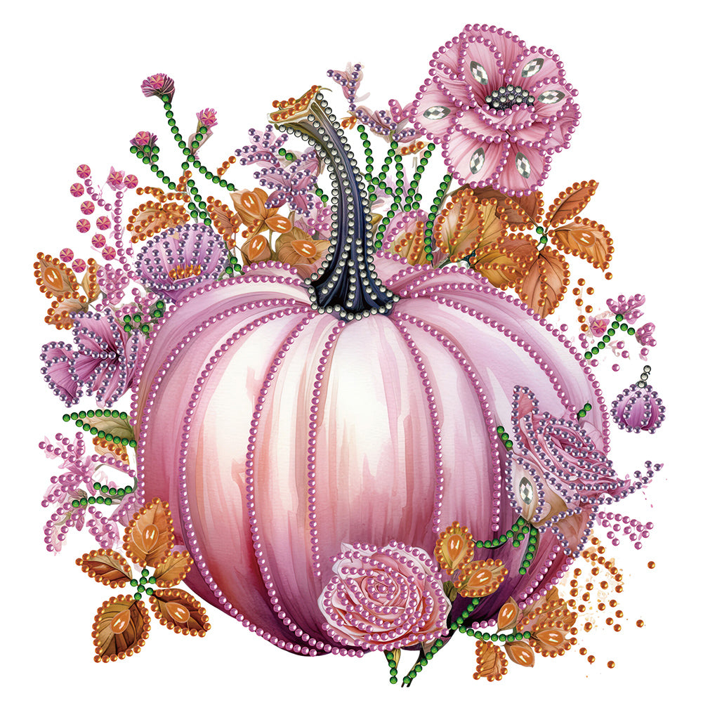 Diamond Painting - Partial Special Shaped - autumn pumpkin (30*30CM)
