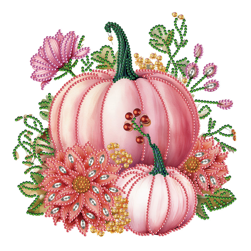 Diamond Painting - Partial Special Shaped - autumn pumpkin (30*30CM)