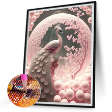 Load image into Gallery viewer, Diamond Painting - Full Round - Sakura tree peacock (30*40CM)
